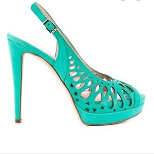 BCBGeneration Duncan Peep Toe Slingback Sz 9M